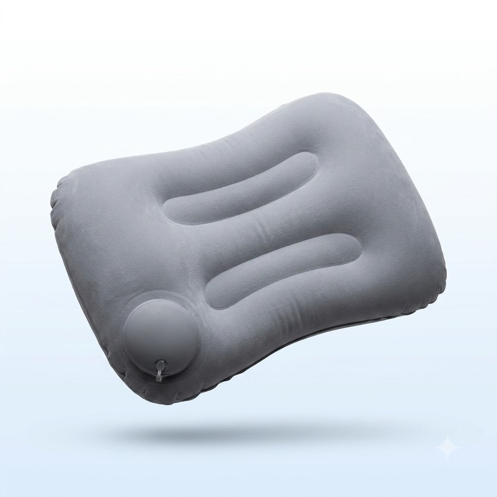 Inflatable travel pillow