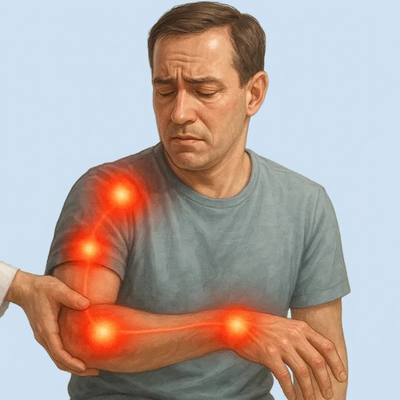Tingling or numbness in the arms