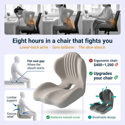 Harmonyrise™ Ergonomic Seat & Back Cushion