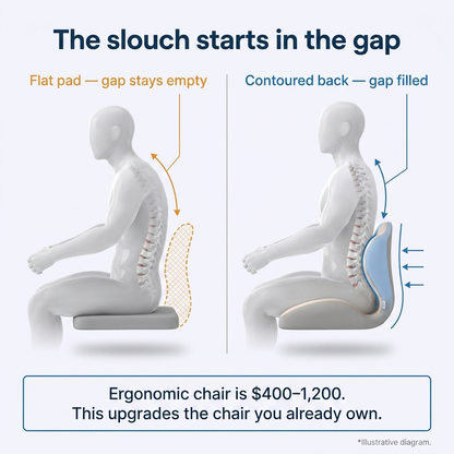 Harmonyrise™ Ergonomic Seat & Back Cushion