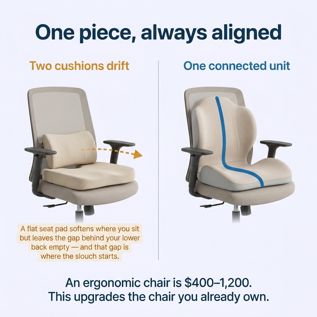 Harmonyrise™ Ergonomic Seat & Back Cushion