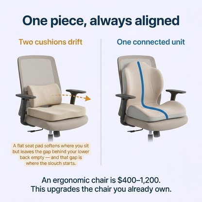 Harmonyrise™ Ergonomic Seat & Back Cushion