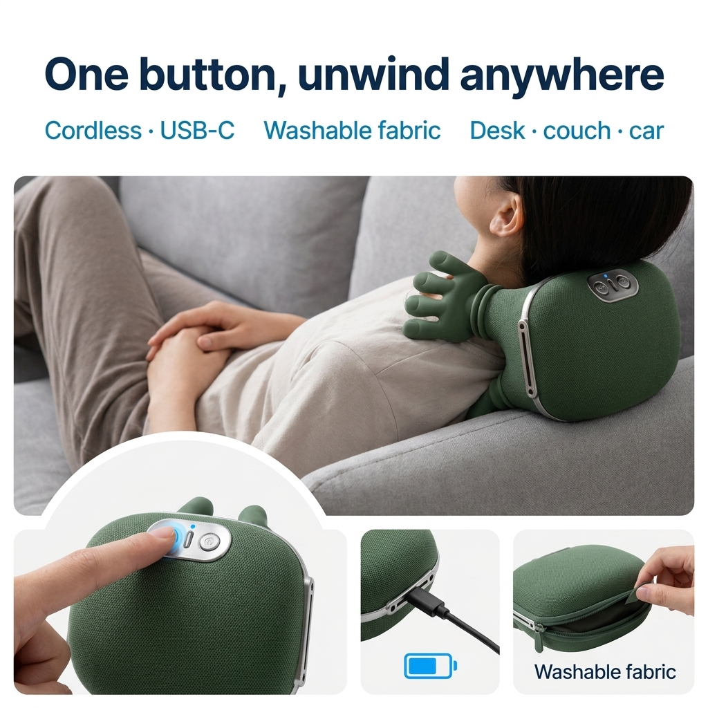 Harmonyrise™ HandKnead Neck & Shoulder Massager